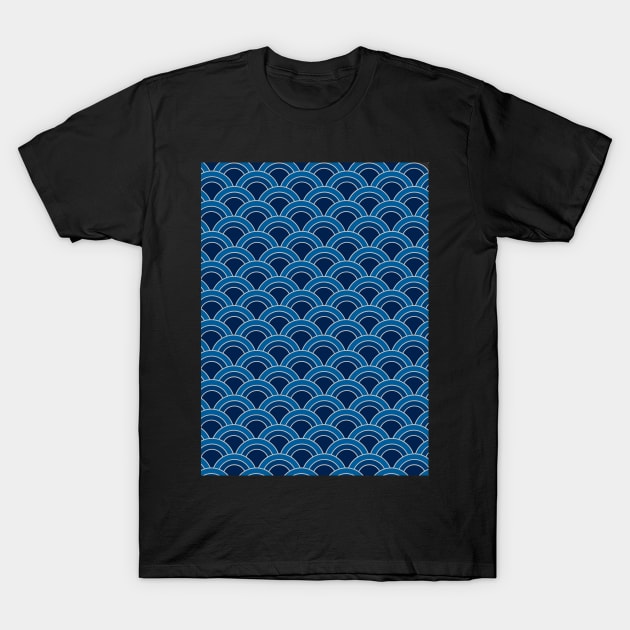 Dark blue pattern T-Shirt by artoffaizan